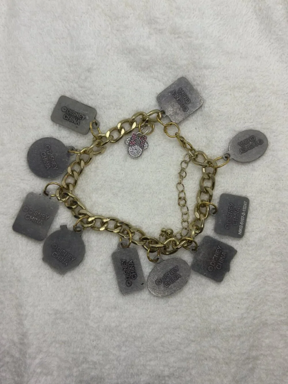Disney Minnie Mouse Adjustable Charm Bracelet